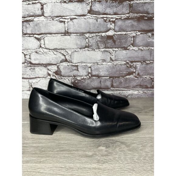 Rockport Black Leather Square Toe Pumps Heel Work Shoes Women’s Sz 8.5M US/39EU - Picture 15 of 16